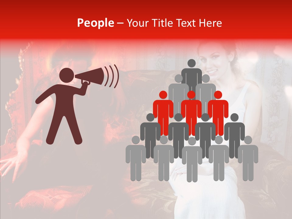 Smiling Attractive Two PowerPoint Template