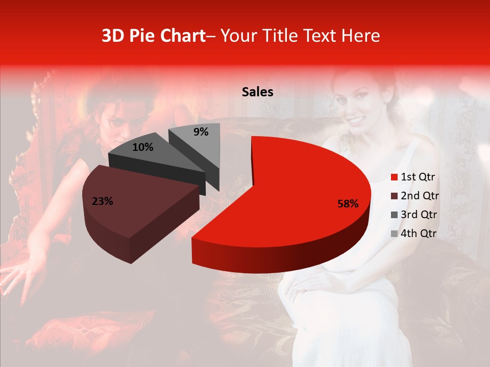 Smiling Attractive Two PowerPoint Template