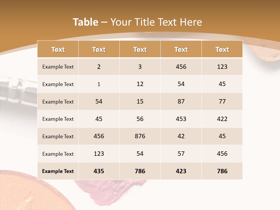 Human Swatch Brown PowerPoint Template