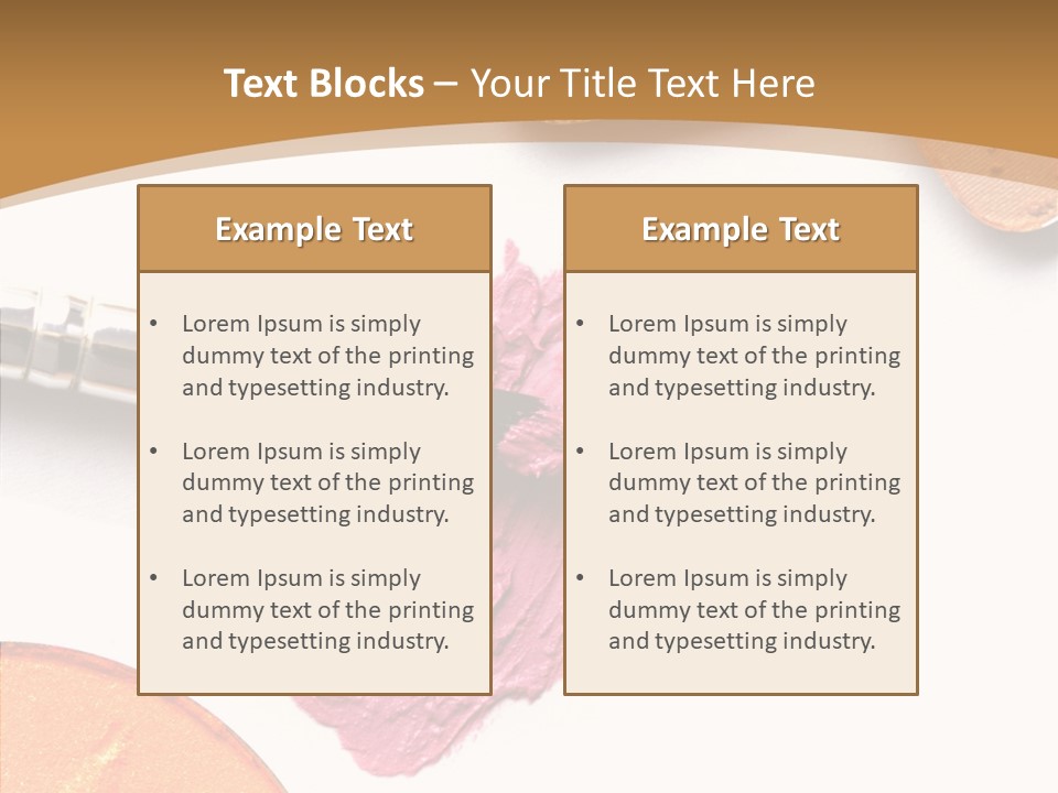 Human Swatch Brown PowerPoint Template