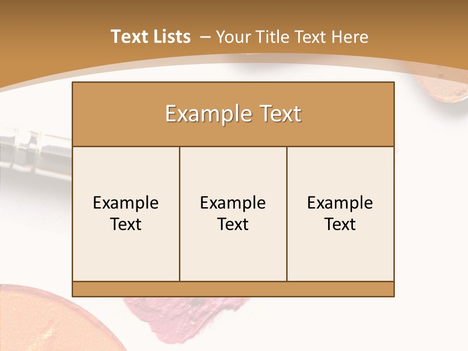 Human Swatch Brown PowerPoint Template