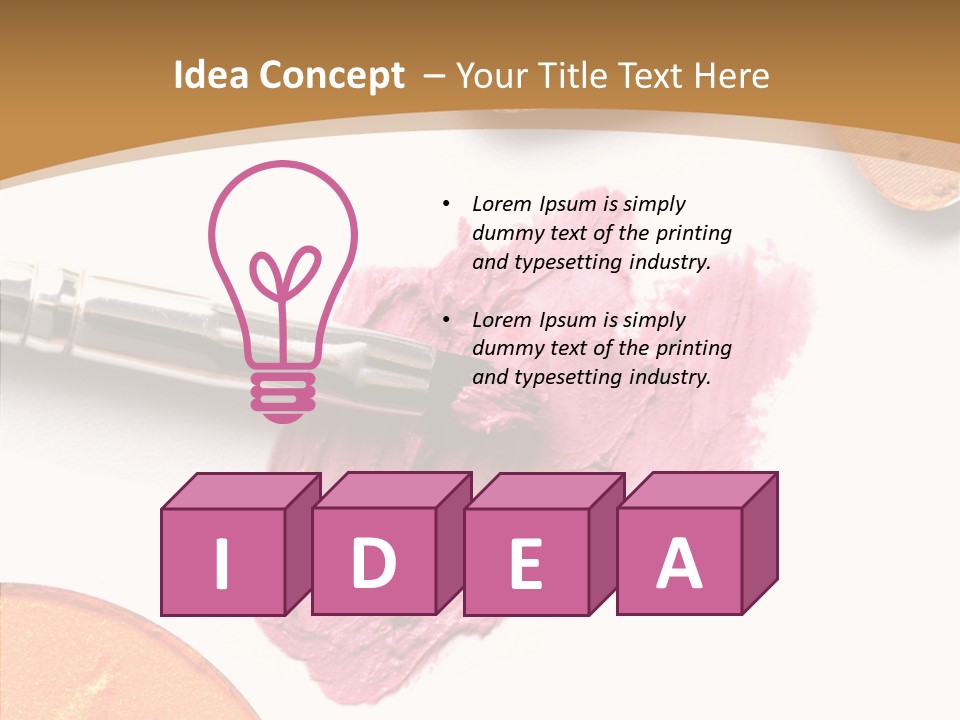 Human Swatch Brown PowerPoint Template