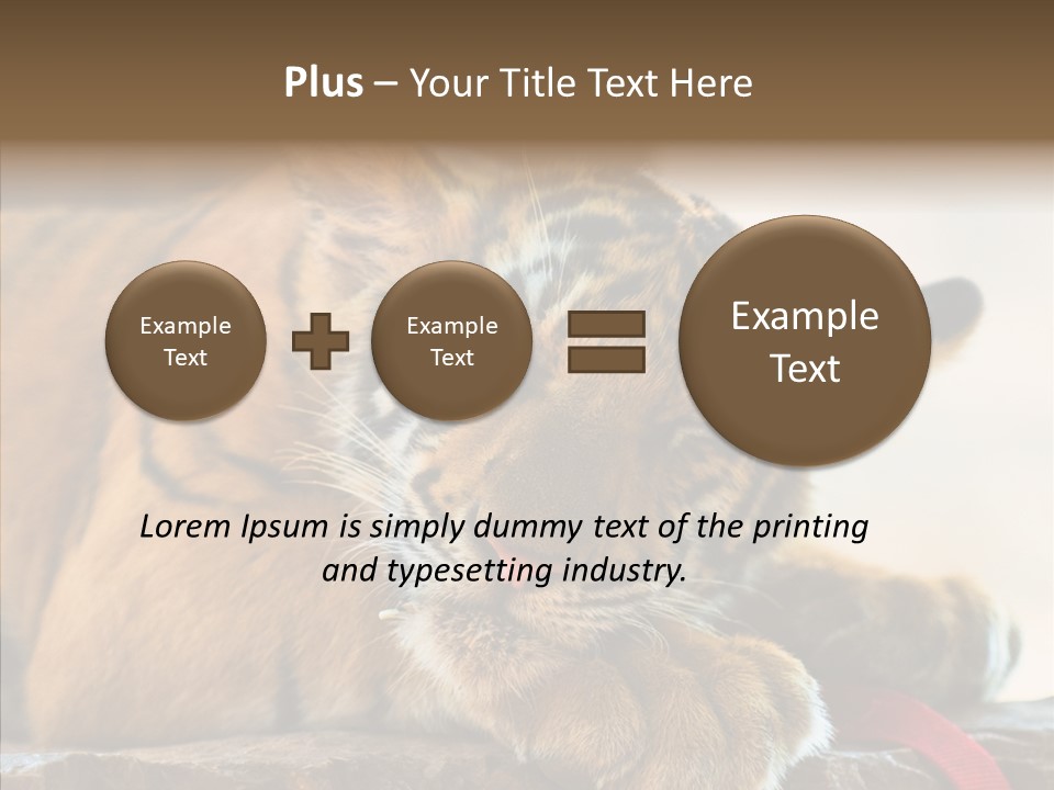 Orange One Animal PowerPoint Template