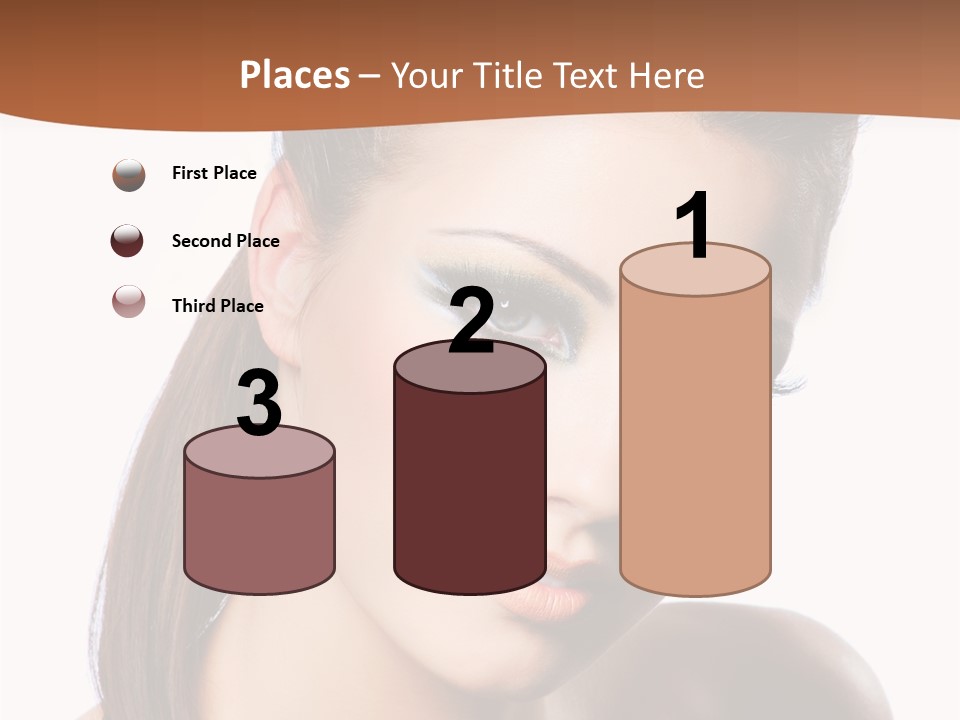 Female Hair View PowerPoint Template