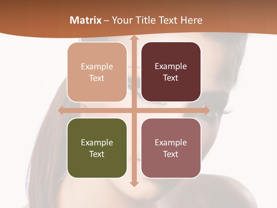 Female Hair View PowerPoint Template