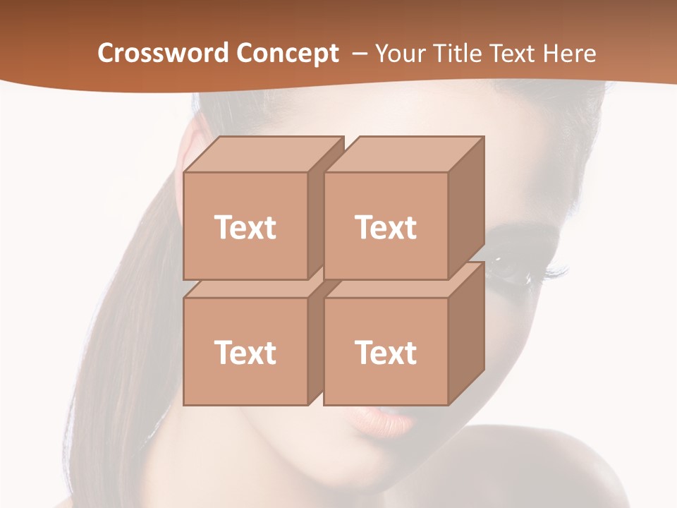 Female Hair View PowerPoint Template