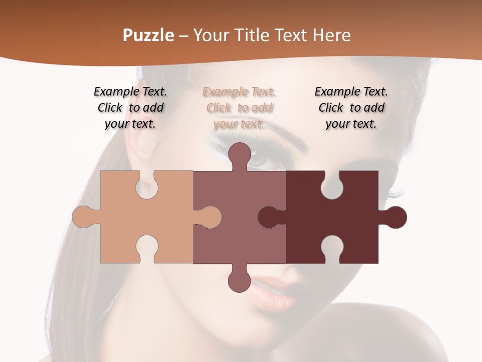 Female Hair View PowerPoint Template