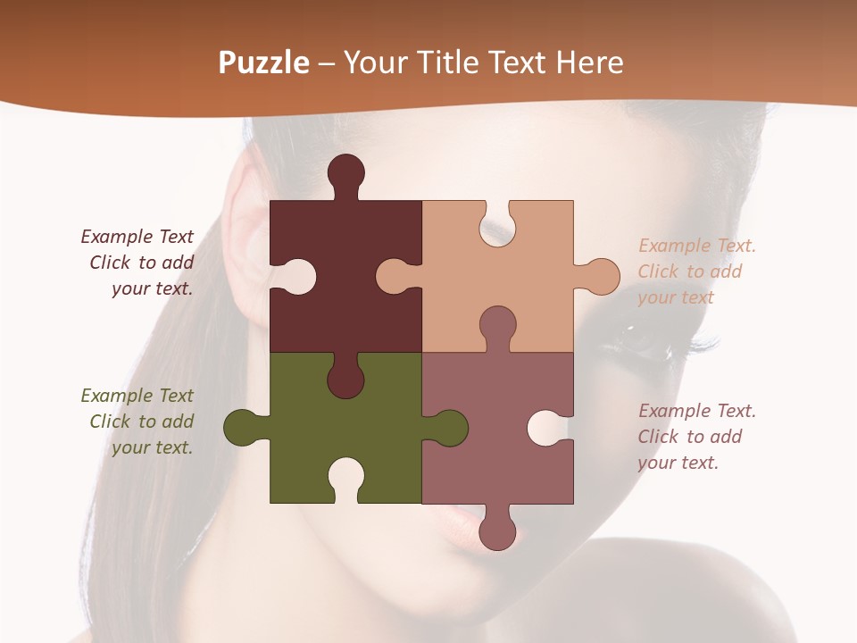 Female Hair View PowerPoint Template