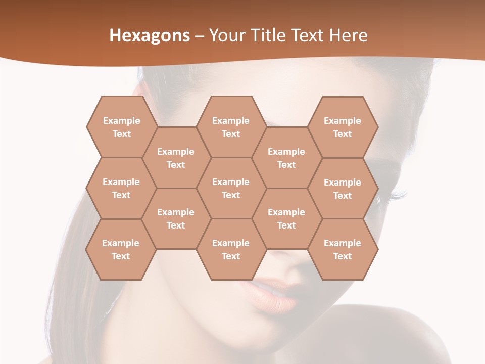 Female Hair View PowerPoint Template