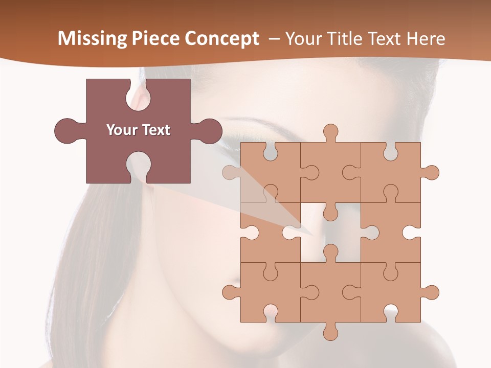 Female Hair View PowerPoint Template