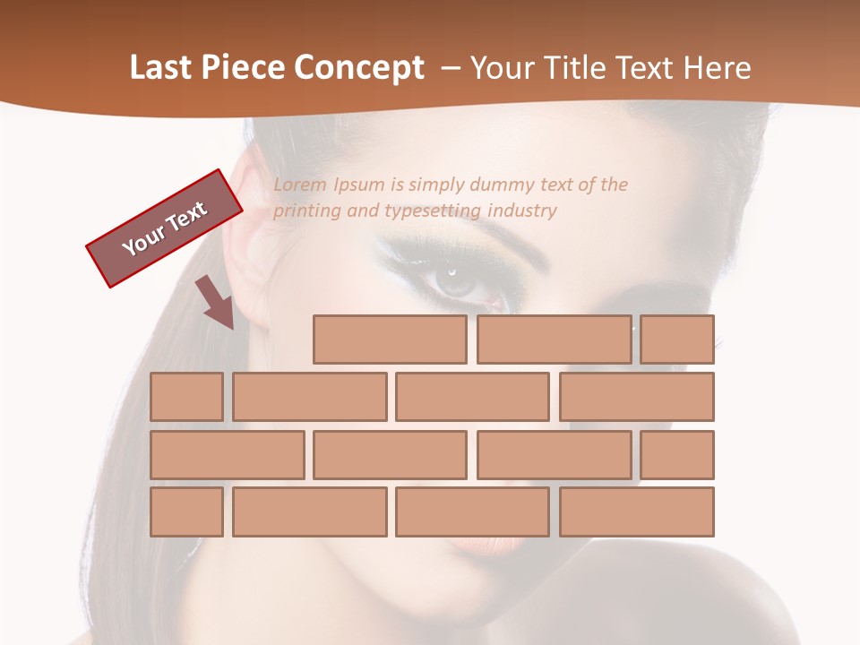 Female Hair View PowerPoint Template