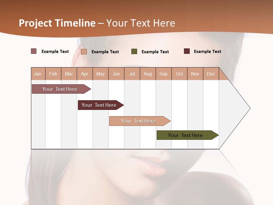 Female Hair View PowerPoint Template