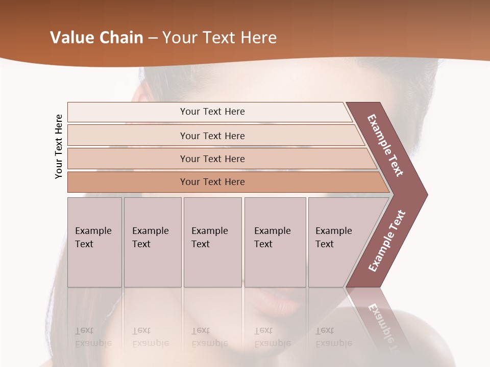 Female Hair View PowerPoint Template