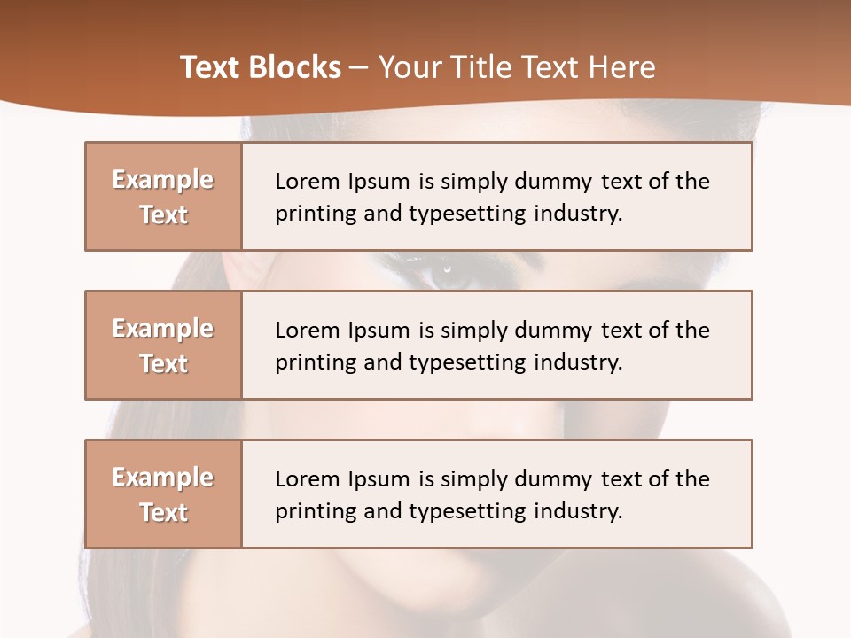 Female Hair View PowerPoint Template