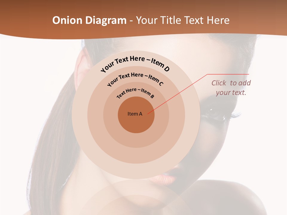 Female Hair View PowerPoint Template