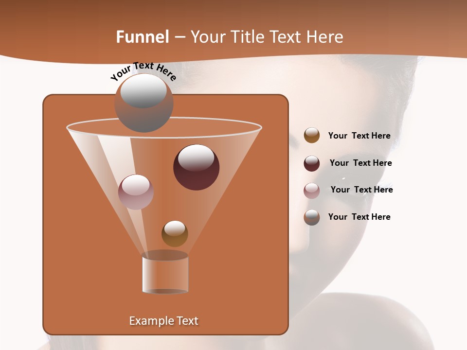 Female Hair View PowerPoint Template