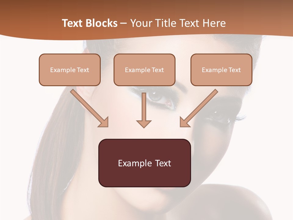 Female Hair View PowerPoint Template