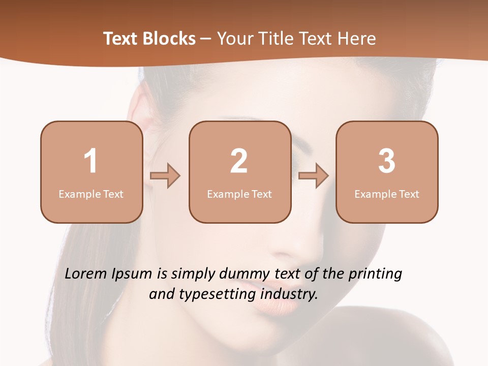 Female Hair View PowerPoint Template