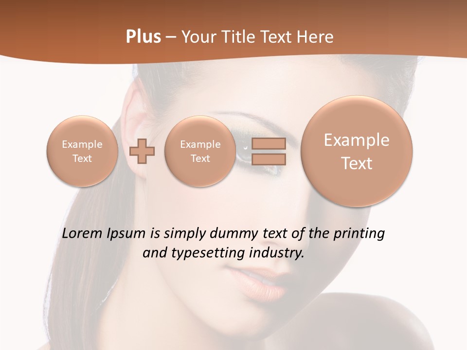 Female Hair View PowerPoint Template