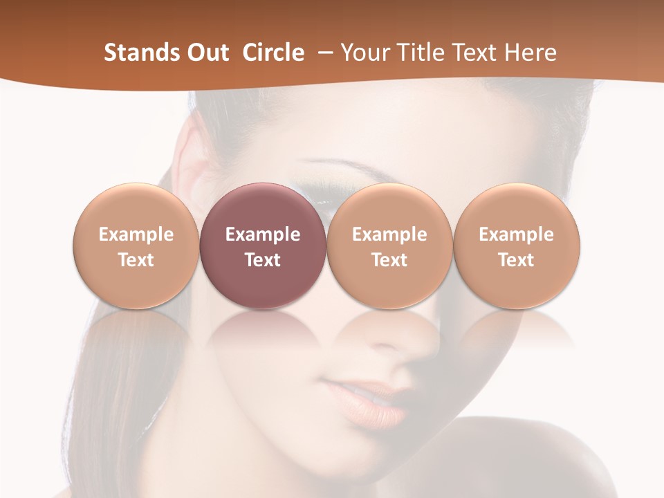 Female Hair View PowerPoint Template