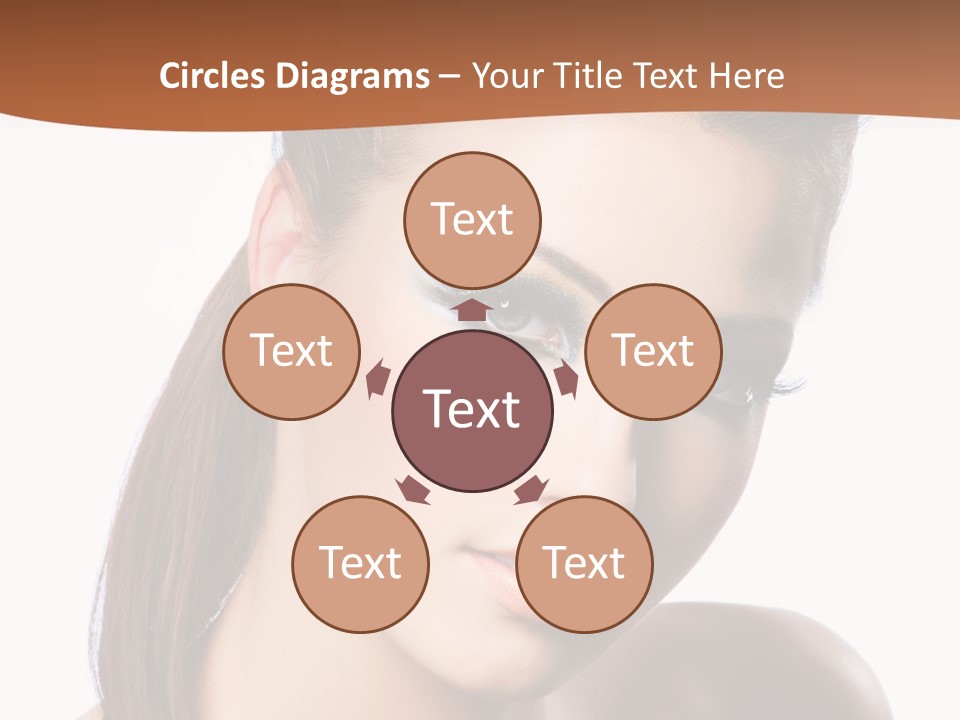 Female Hair View PowerPoint Template