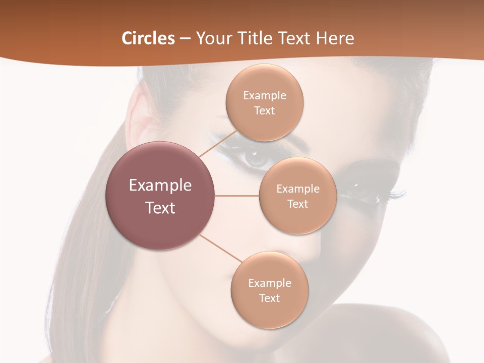 Female Hair View PowerPoint Template