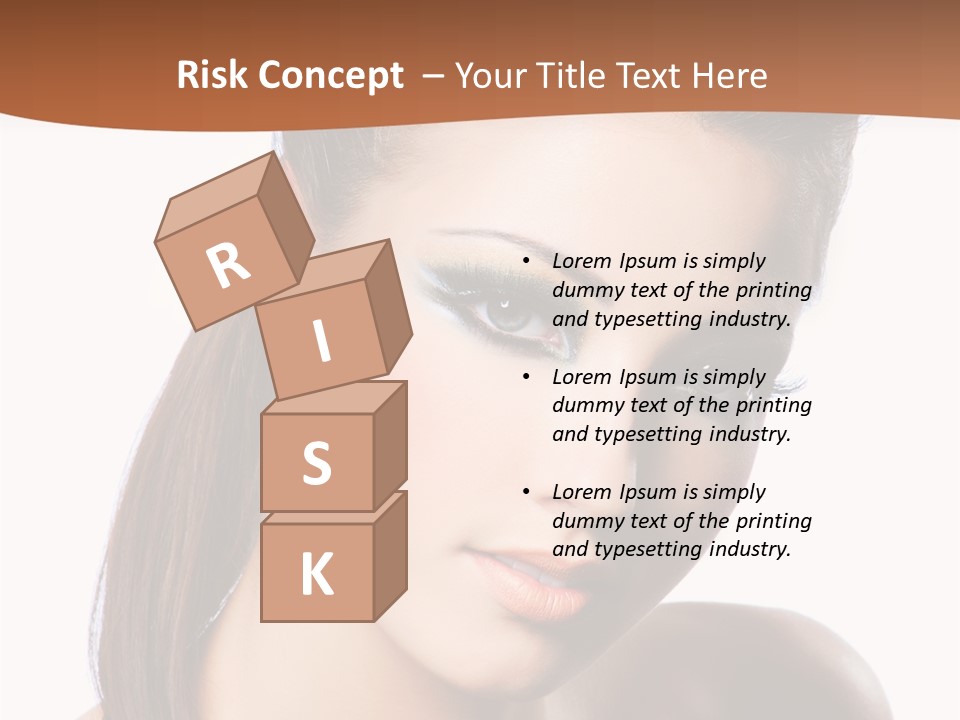 Female Hair View PowerPoint Template