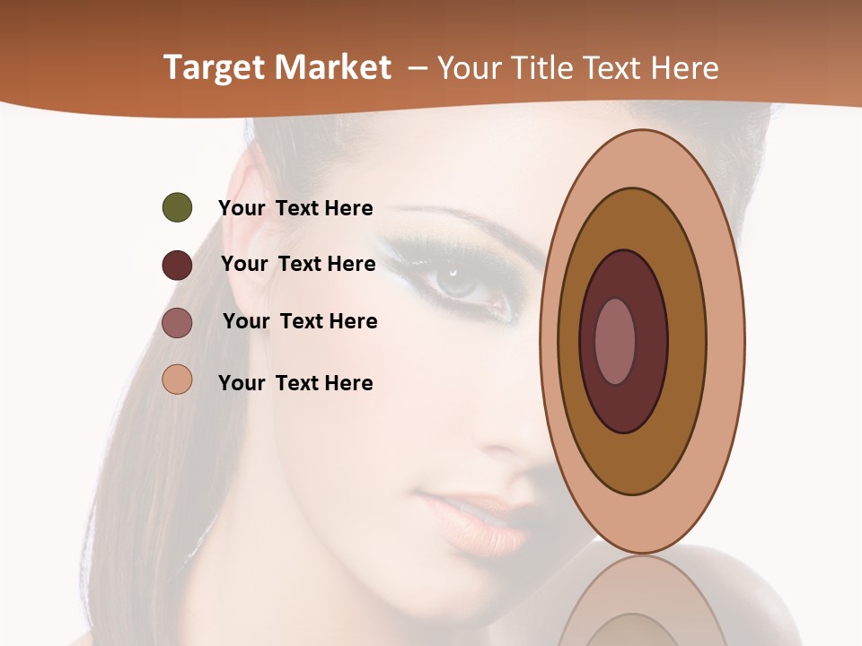 Female Hair View PowerPoint Template