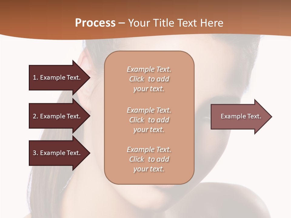 Female Hair View PowerPoint Template