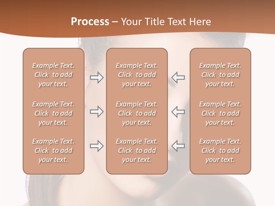 Female Hair View PowerPoint Template