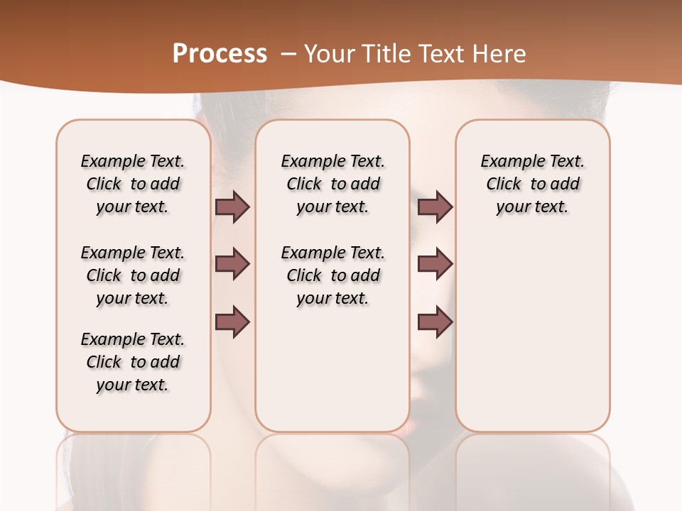 Female Hair View PowerPoint Template