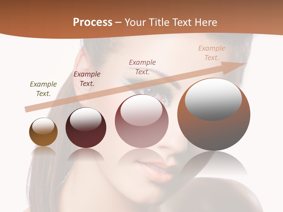 Female Hair View PowerPoint Template