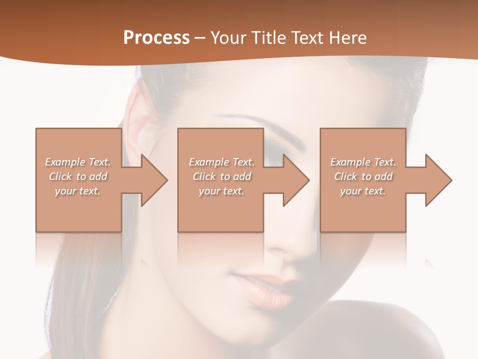 Female Hair View PowerPoint Template