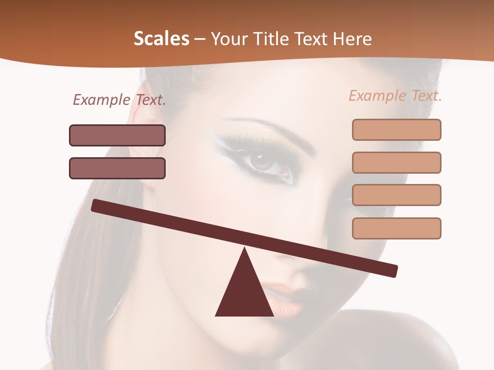 Female Hair View PowerPoint Template