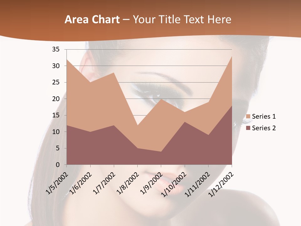 Female Hair View PowerPoint Template