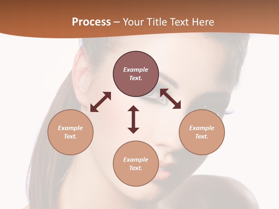 Female Hair View PowerPoint Template