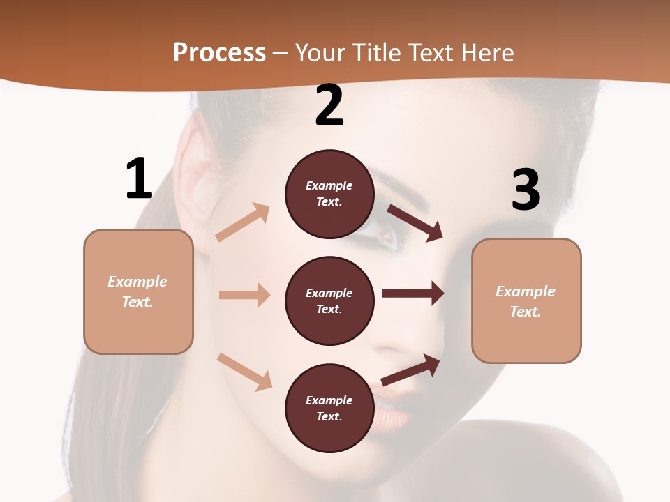 Female Hair View PowerPoint Template