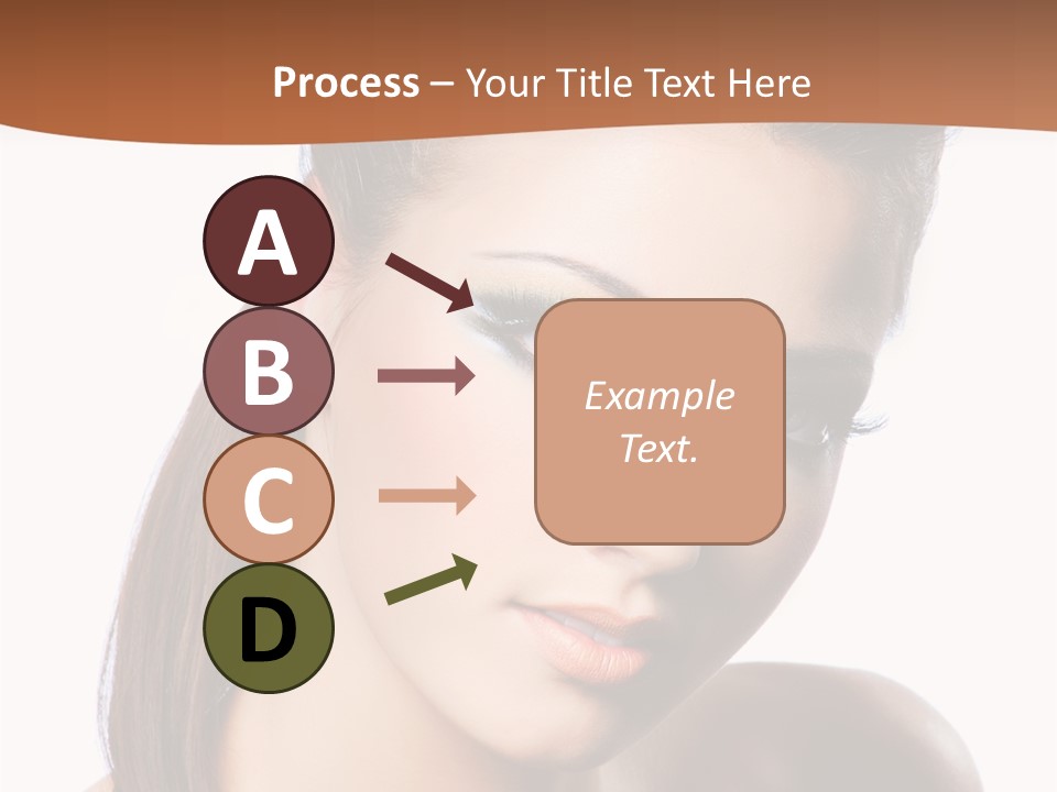 Female Hair View PowerPoint Template