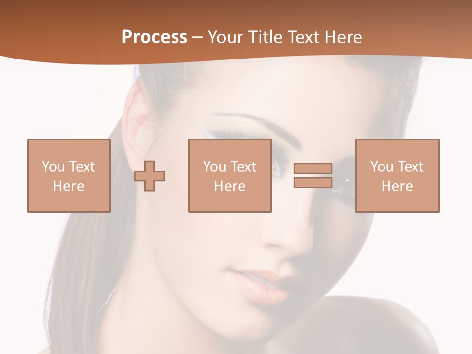 Female Hair View PowerPoint Template