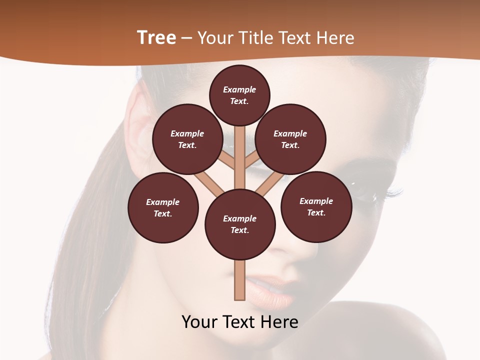 Female Hair View PowerPoint Template