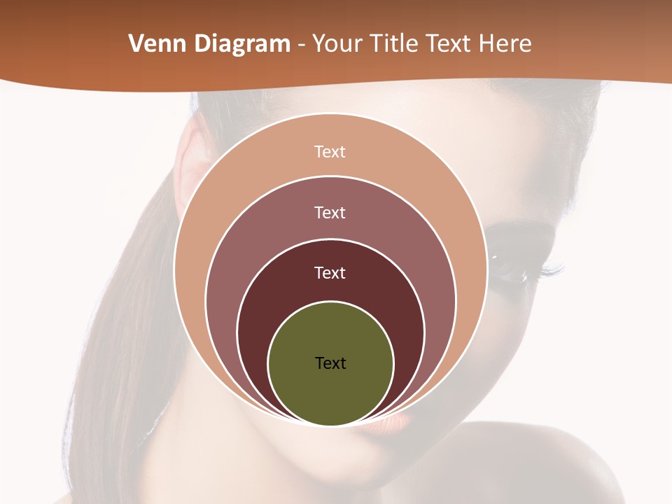 Female Hair View PowerPoint Template
