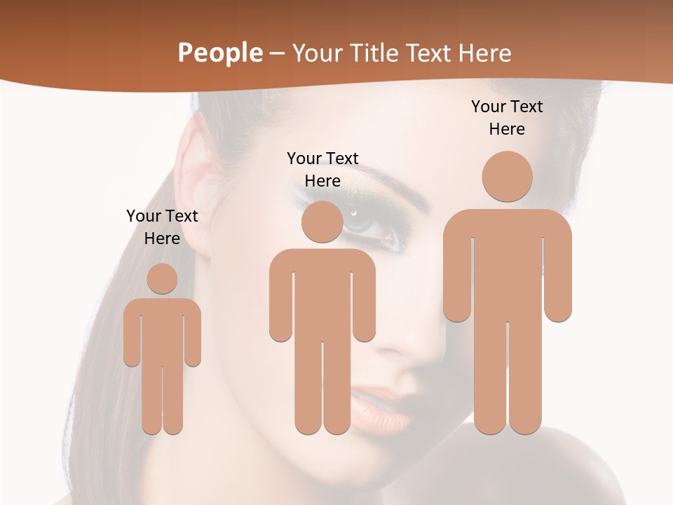 Female Hair View PowerPoint Template