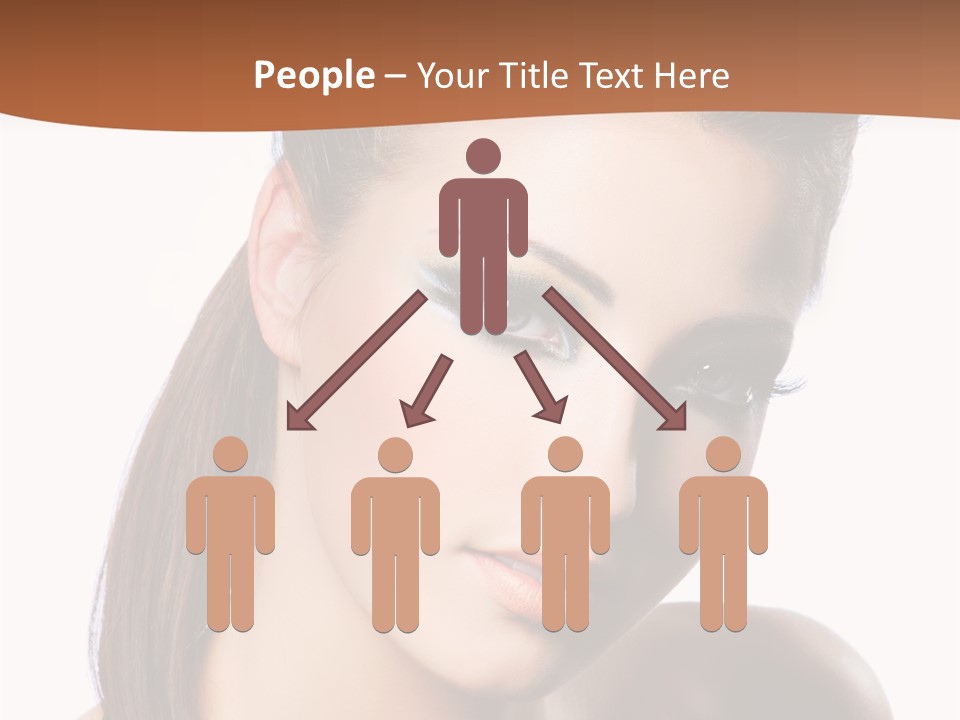 Female Hair View PowerPoint Template