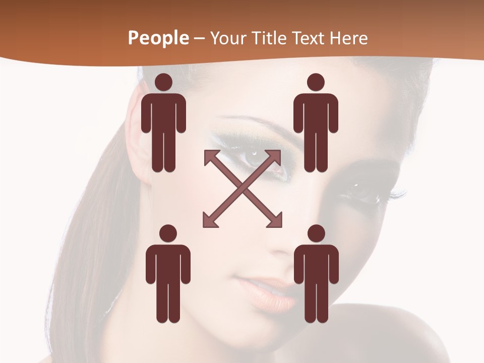 Female Hair View PowerPoint Template