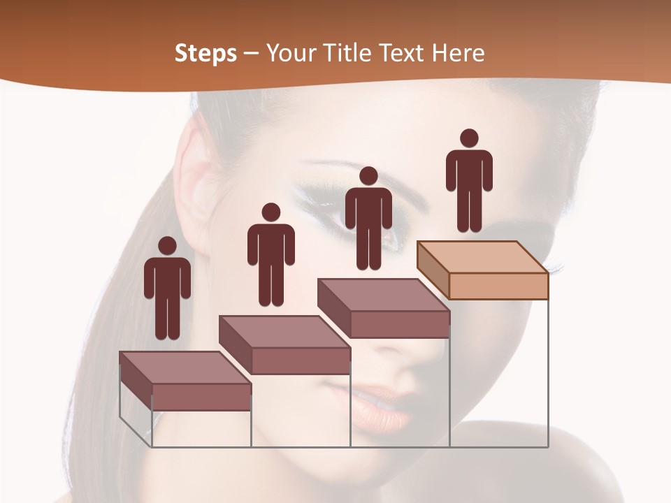 Female Hair View PowerPoint Template