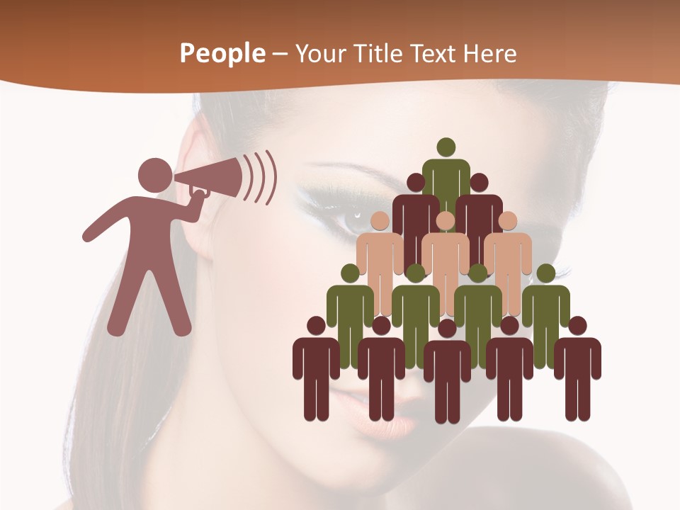 Female Hair View PowerPoint Template