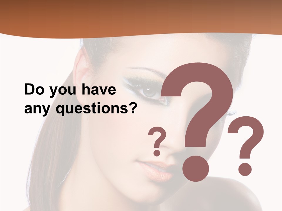 Female Hair View PowerPoint Template