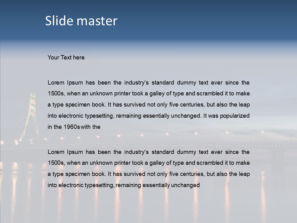 Water Architecture Light PowerPoint Template