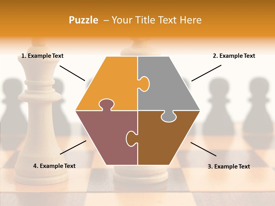 White Move Army PowerPoint Template