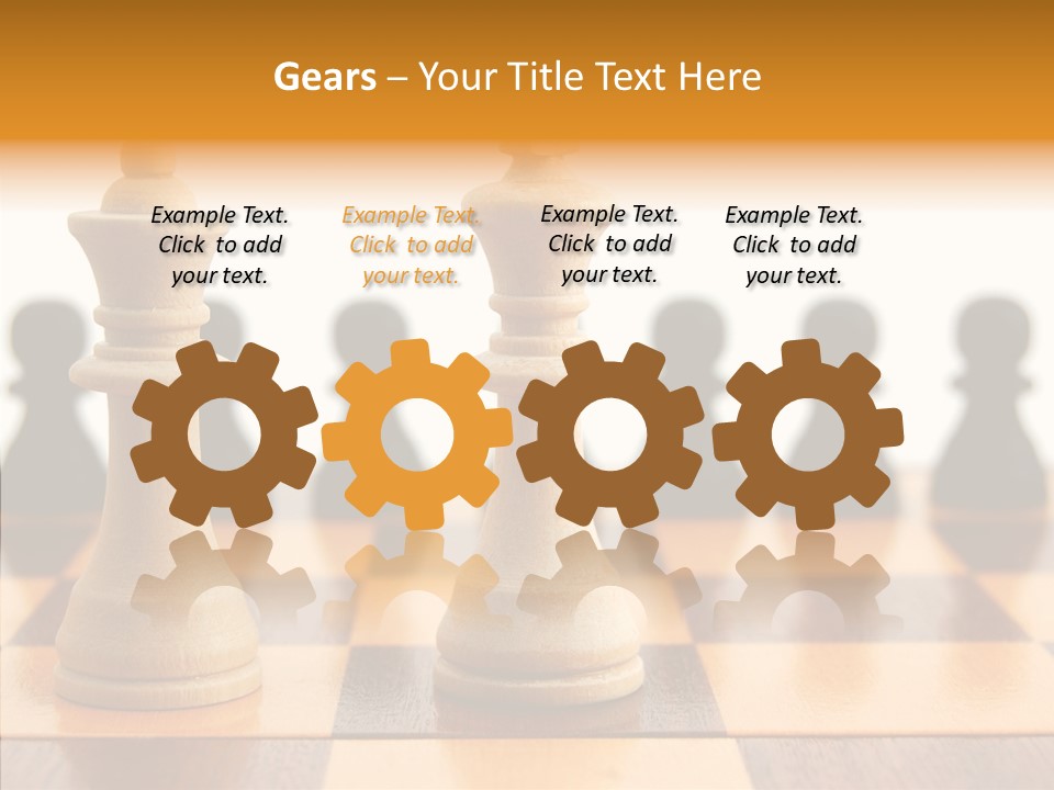 White Move Army PowerPoint Template